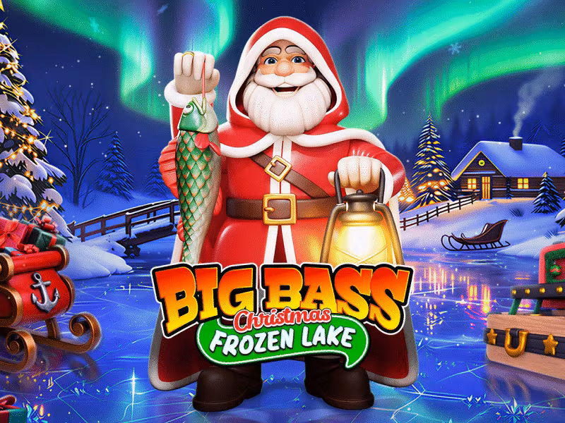 Big Bass Christmas Frozen Lake